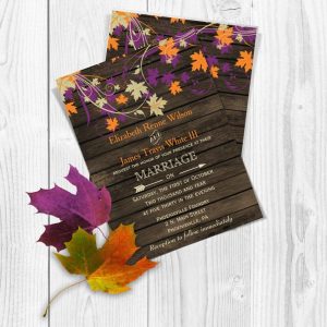 Printable Wedding Invitation Template Fall Wedding Invitations for sizing 900 X 900