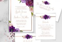 Purple And Green Wedding Invitation Templates Green And Purple with dimensions 884 X 1024