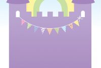 Purple Castle Free Printable Birthday Invitation Template with proportions 1080 X 1560