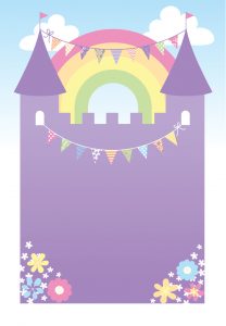 Purple Castle Free Printable Birthday Invitation Template with proportions 1080 X 1560