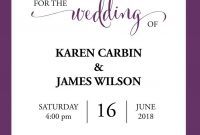 Purple Wedding Invitation Template Printable Wedding Invitations inside measurements 735 X 1442