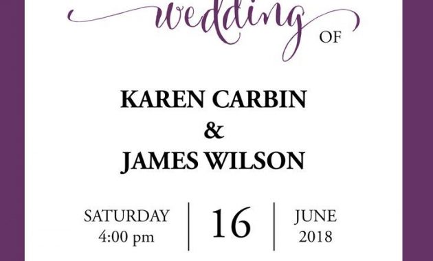 Purple Wedding Invitation Template Printable Wedding Invitations inside measurements 735 X 1442