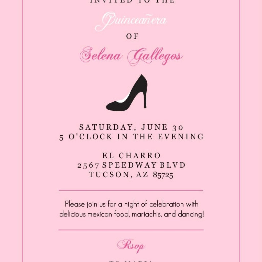 Quinceanera Invitation Templates To Inspire Your Create Invitations for measurements 1024 X 1024