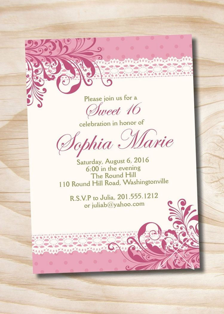 Quinceanera Invitations Templates Vector Invitation Card intended for proportions 750 X 1050