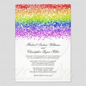 Rainbow Paint Heart Lesbian Wedding Bridesmaid Invitation In 2019 regarding dimensions 1024 X 1024