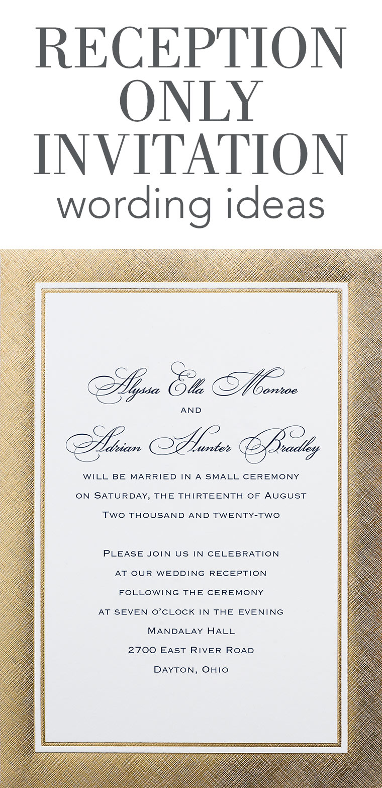 Reception Only Invitation Wording Invitations Dawn within size 760 X 1566