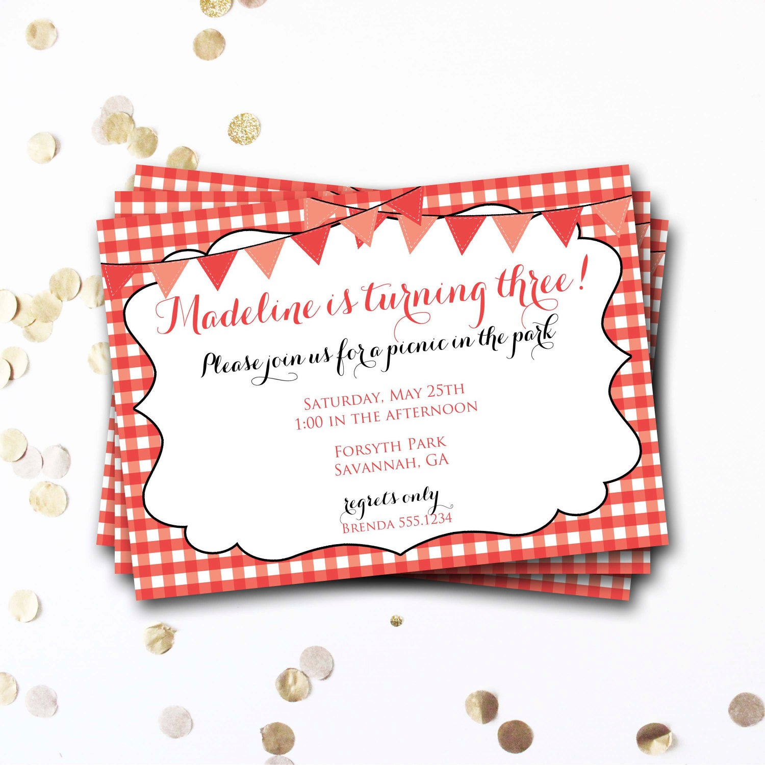 Red Picnic Invitation Picnic Invitation Picnic Invite Etsy in proportions 1500 X 1500