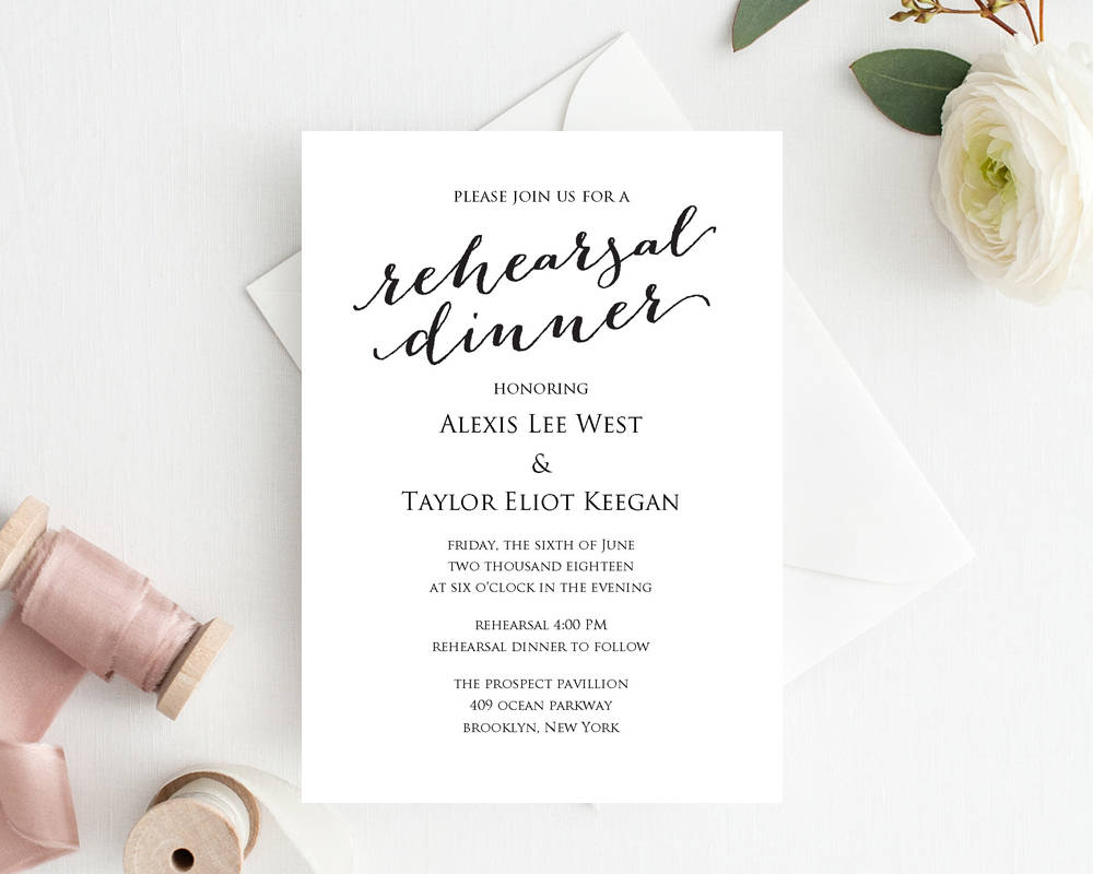 Rehearsal Dinner Invitation Rehearsal Dinner Invitation Etsy with regard to measurements 1000 X 800