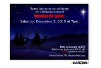 Religious Christmas Invitation Church Christmas Invites Christmas for sizing 999 X 999