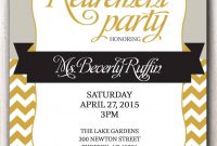 Retirement Party Invitation Template Microsoft Retirment Party throughout proportions 1071 X 1500