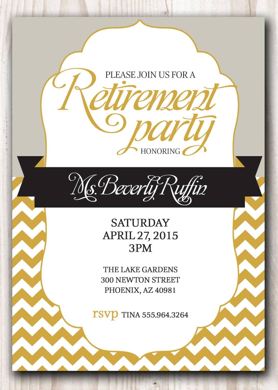 Retirement Party Invitation Template Microsoft Retirment Party throughout size 1071 X 1500