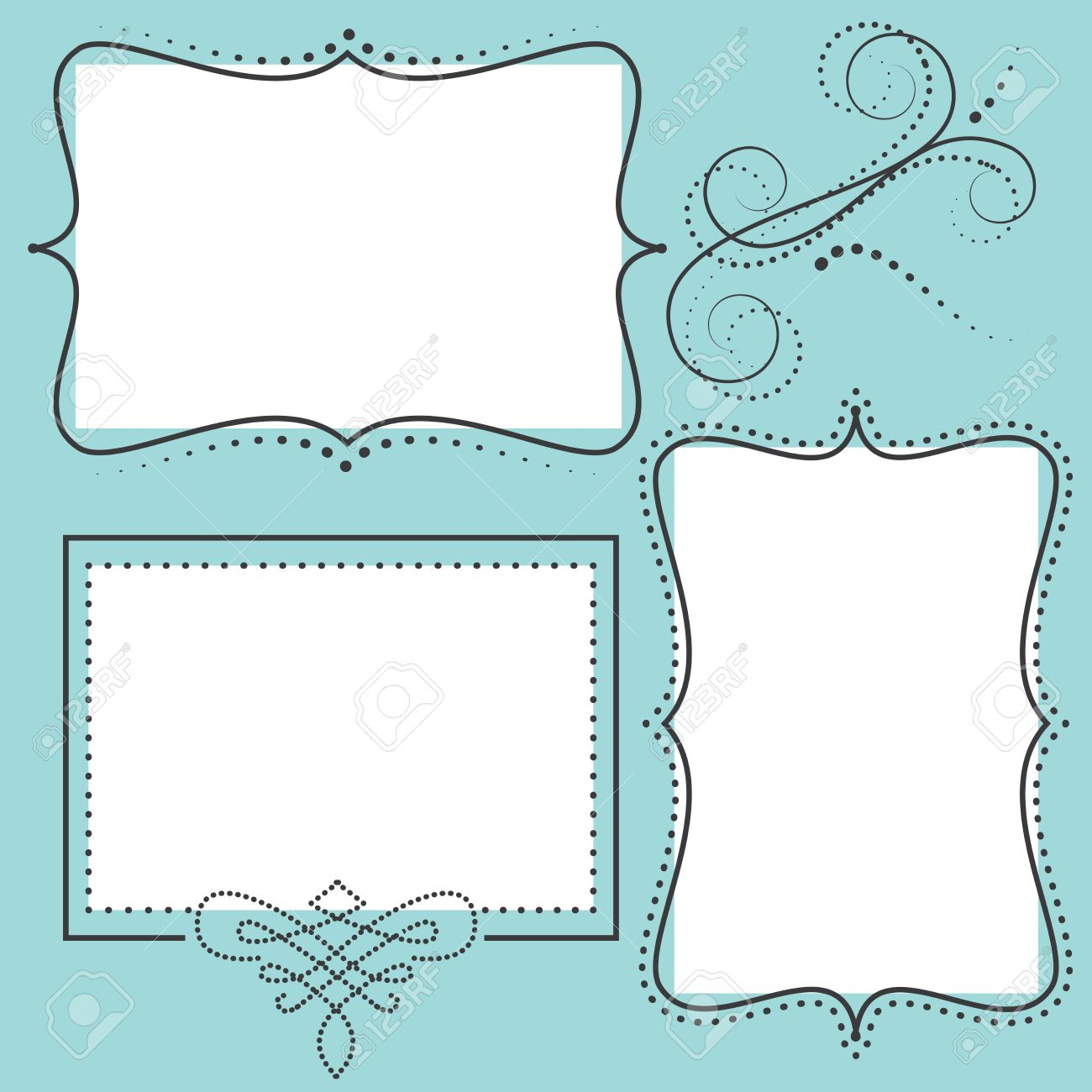 Retro Design Template With Two 4x6 Transparent Frames For Your throughout dimensions 1300 X 1300