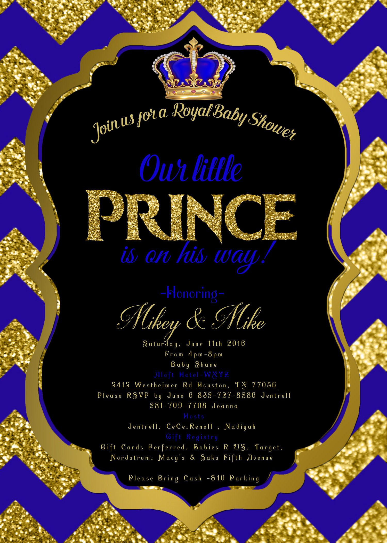 Royal Ba Shower Invitation Royal Prince Invite B Shower In for sizing 1500 X 2100