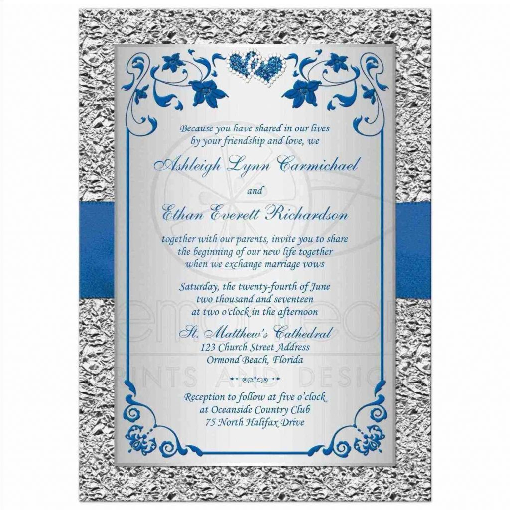 Royal Blue And Silver Wedding Invitations Rhorkcom Royal Silver throughout sizing 1024 X 1024