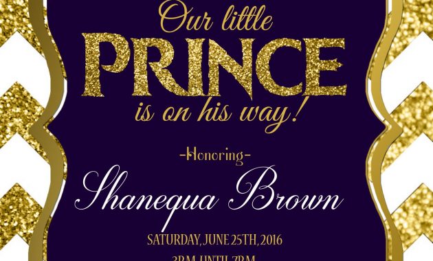 Royal Prince Ba Shower Invitation Printable Royal Ba Shower for size 1500 X 2100