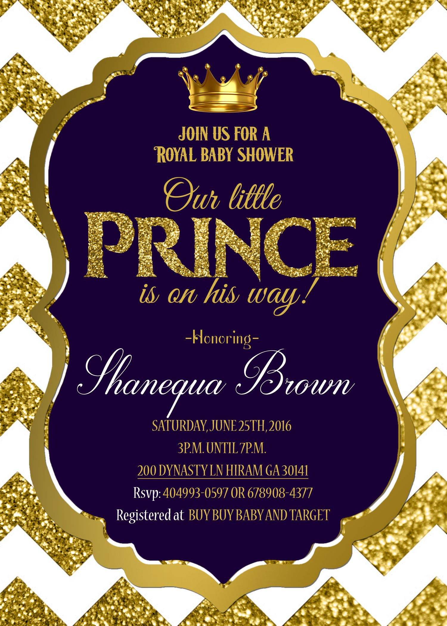 Royal Prince Ba Shower Invitation Printable Royal Ba Shower for size 1500 X 2100