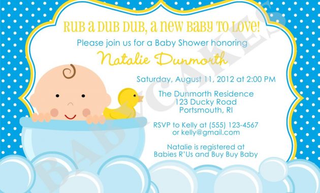 Rubber Duck Ba Shower Invitation Templates Ba Shower Ideas In with regard to measurements 1500 X 1071