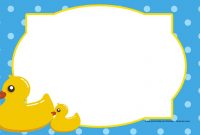 Rubber Duck Invitation Template Invitation Template Ideas intended for sizing 1280 X 720