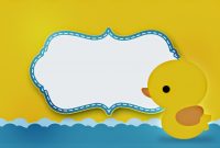 Rubber Ducky Free Printable Invitations Ba Shower Ideas with regard to measurements 1600 X 1068