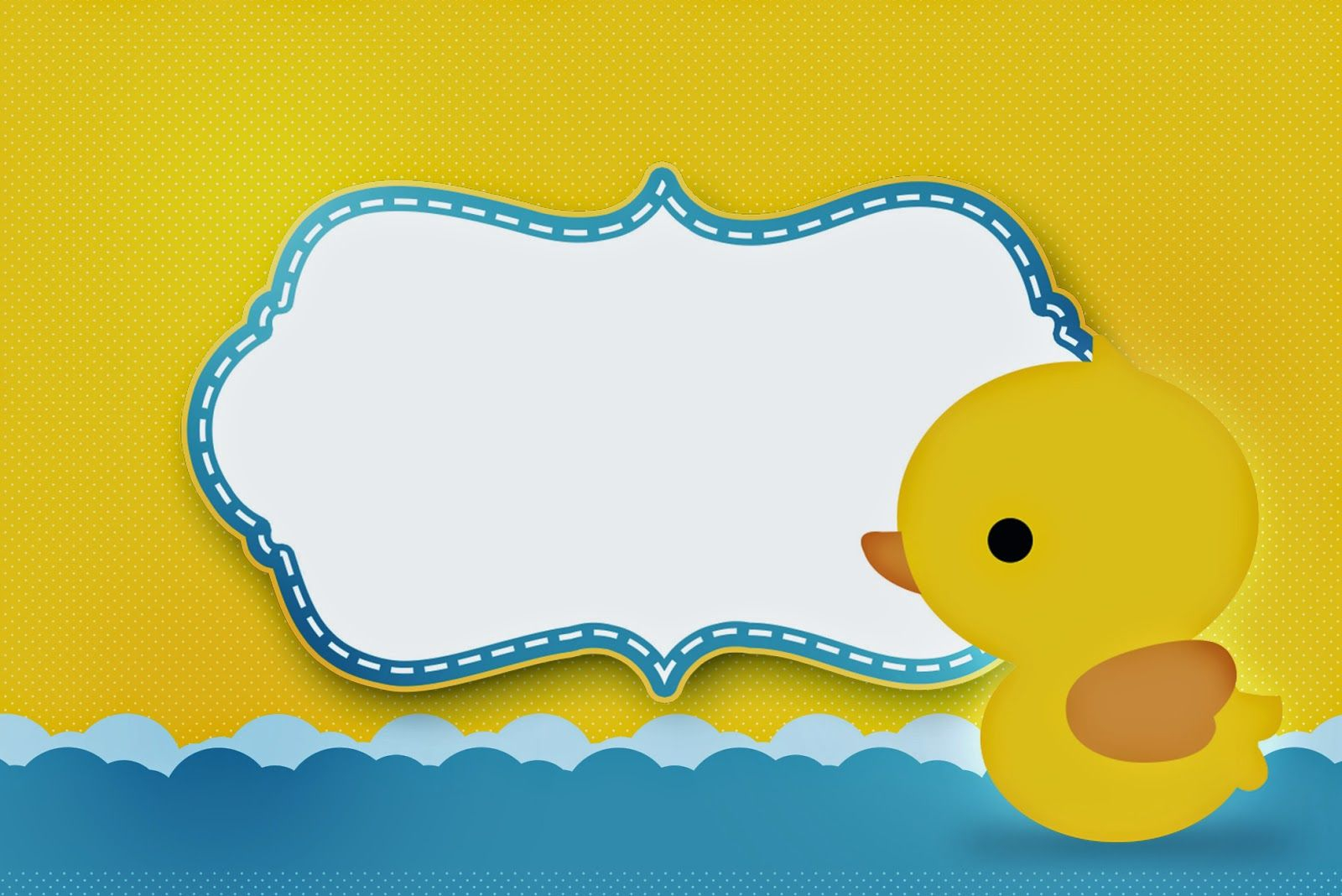 Rubber Ducky Free Printable Invitations Ba Shower Ideas with regard to measurements 1600 X 1068