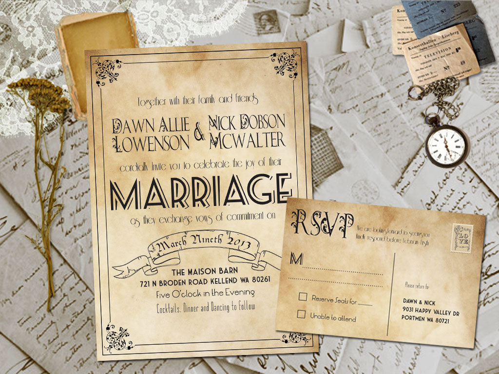 Rustic Wedding Invites Templates Template Business throughout measurements 1024 X 768
