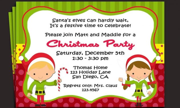 Sample Invitation For Christmas Party Ba Showers Party inside sizing 1560 X 1101