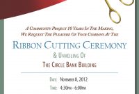 Sample Ribbon Cutting Invitations Circle Bank 999 Grant Ribbon for sizing 956 X 1237