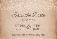 Save The Date Wedding Invitation Template Vectorillustration with proportions 1300 X 1300