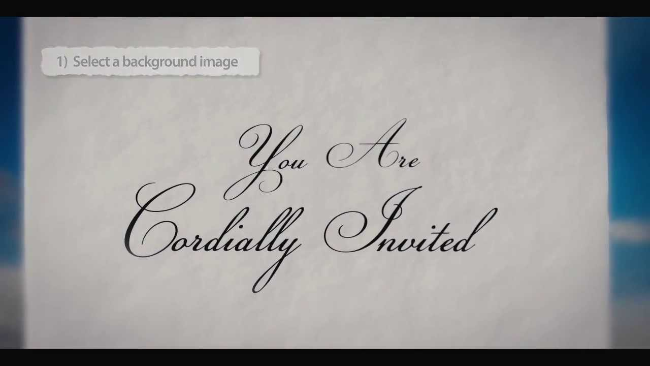 Save The Date Wedding Invitation Video Template Youtube with regard to sizing 1280 X 720