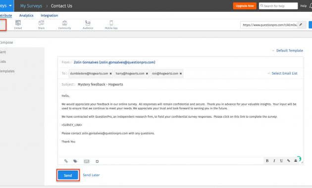 Sending Survey Via Email Invitation Questionpro Help Document within proportions 2876 X 1534