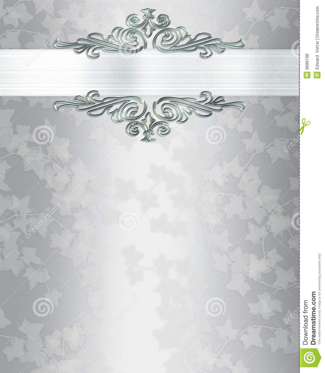 Silver Wedding Invitation Templates Wedding Invitation Background pertaining to measurements 1130 X 1300