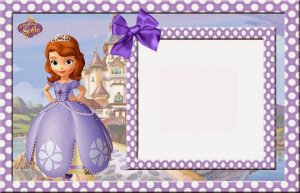 Sofia The First Free Printable Invitations Cards Or Photo Frames intended for proportions 794 X 510