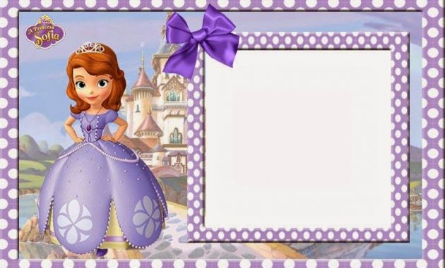 Sofia The First Free Printable Invitations Cards Or Photo Frames intended for proportions 794 X 510