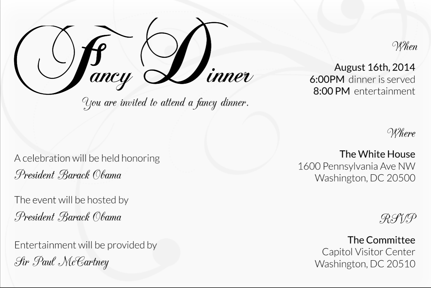 Sophisticated Rehearsal Dinner Invitation Template Free Personal within sizing 1396 X 932