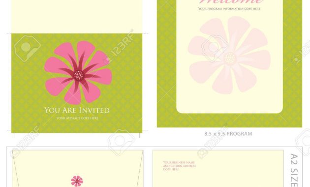 Special Event Templates Includes A2 Invite With Cropmarks within size 1213 X 1300