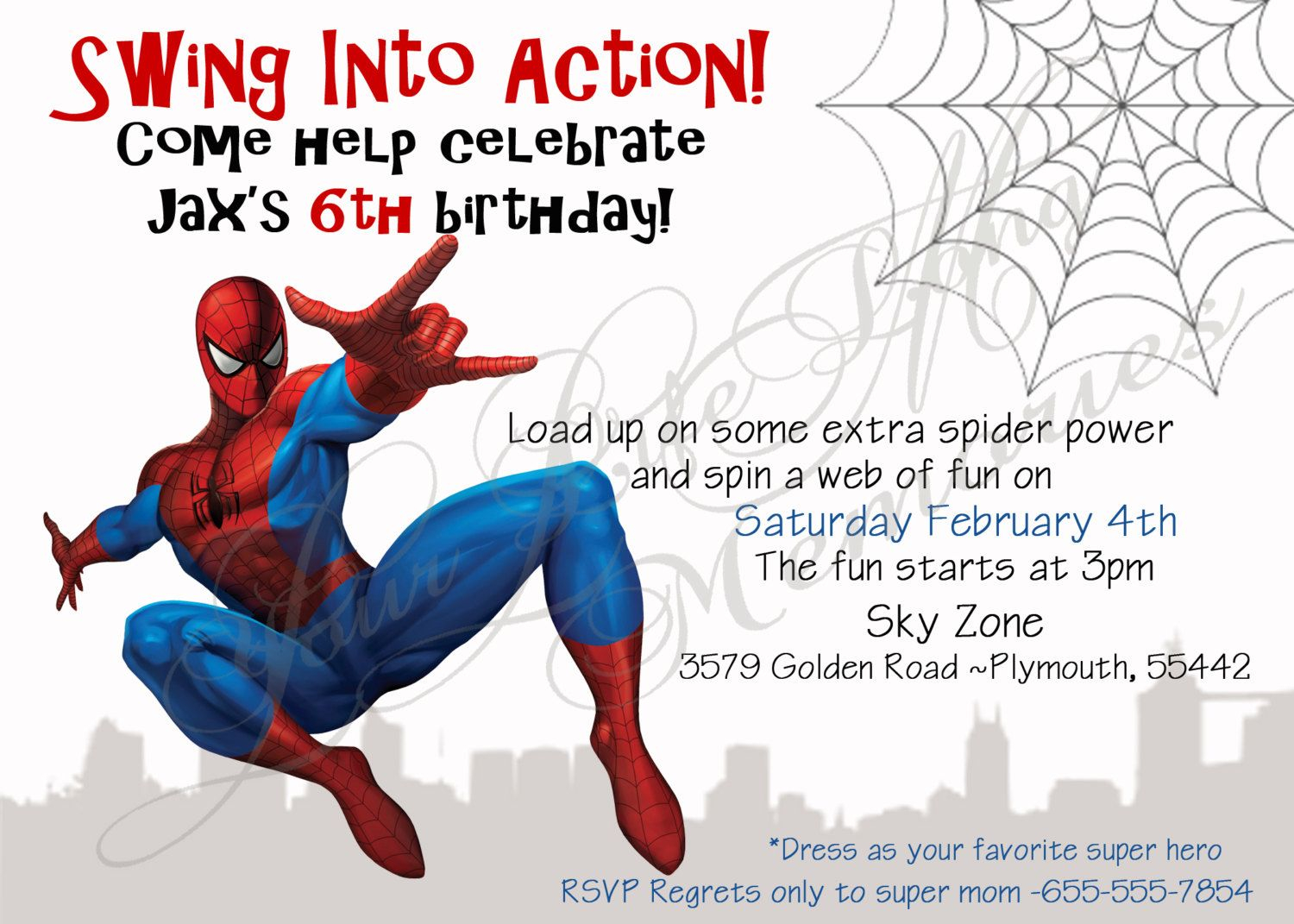 Spiderman Birthday Invitations Free Printable Spiderman Birthday for sizing 1500 X 1071