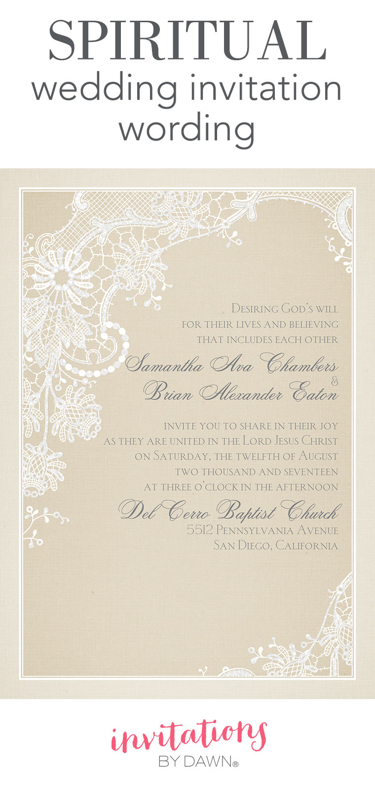 Spiritual Wedding Invitation Wording Invitations Dawn inside sizing 760 X 1600