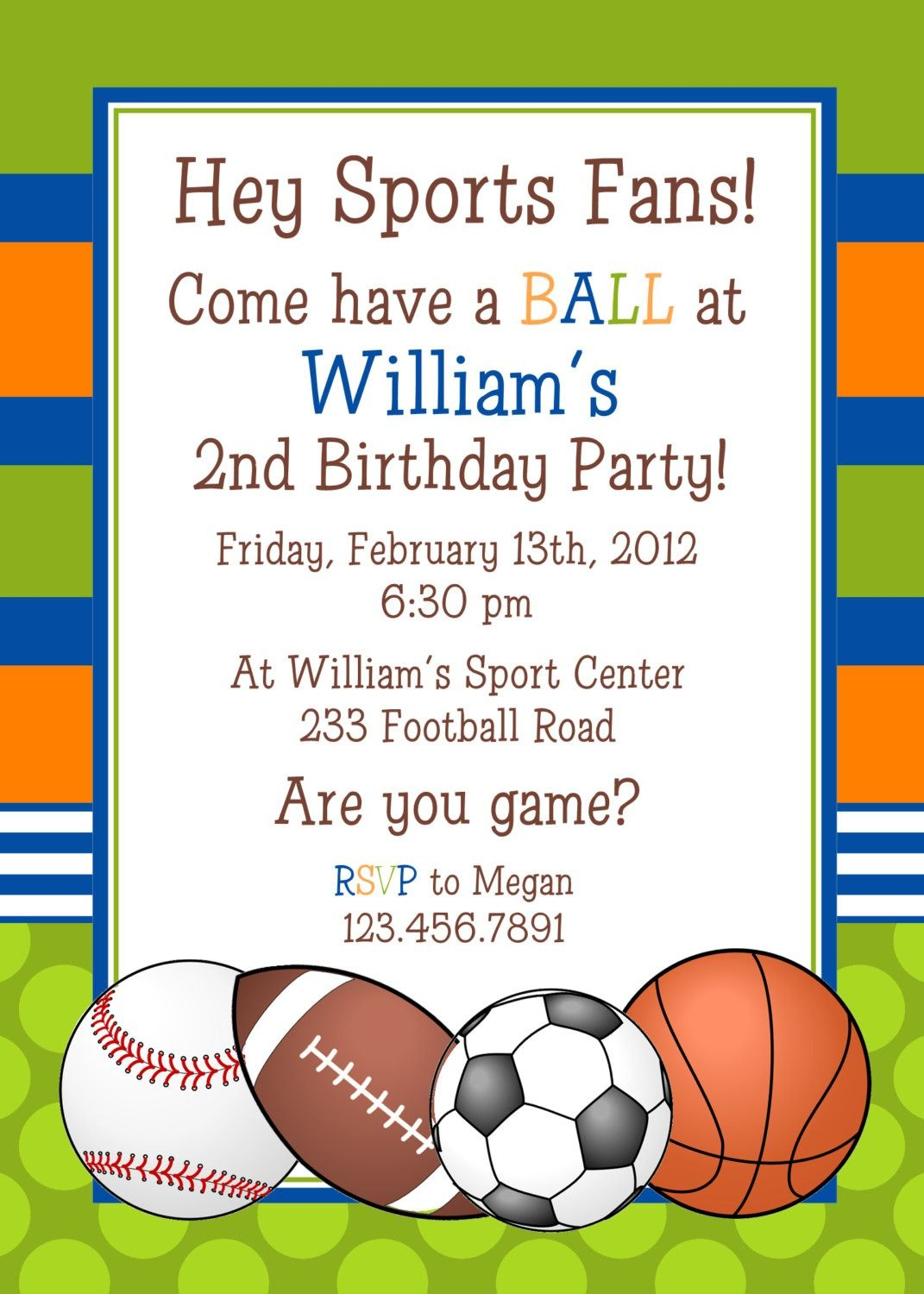 Sports Invitations Templates Free Party Party Ideas In 2019 inside proportions 1071 X 1500