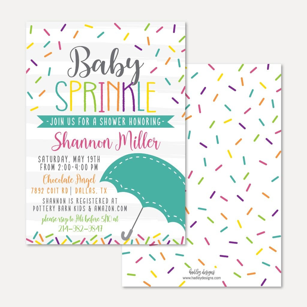 Sprinkle Ba Shower Invitation Template Ba Shower Etsy in size 1024 X 1024