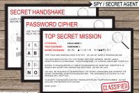Spy Invitation Template Secret Agent Birthday Party Secret Etsy with regard to sizing 1300 X 1126
