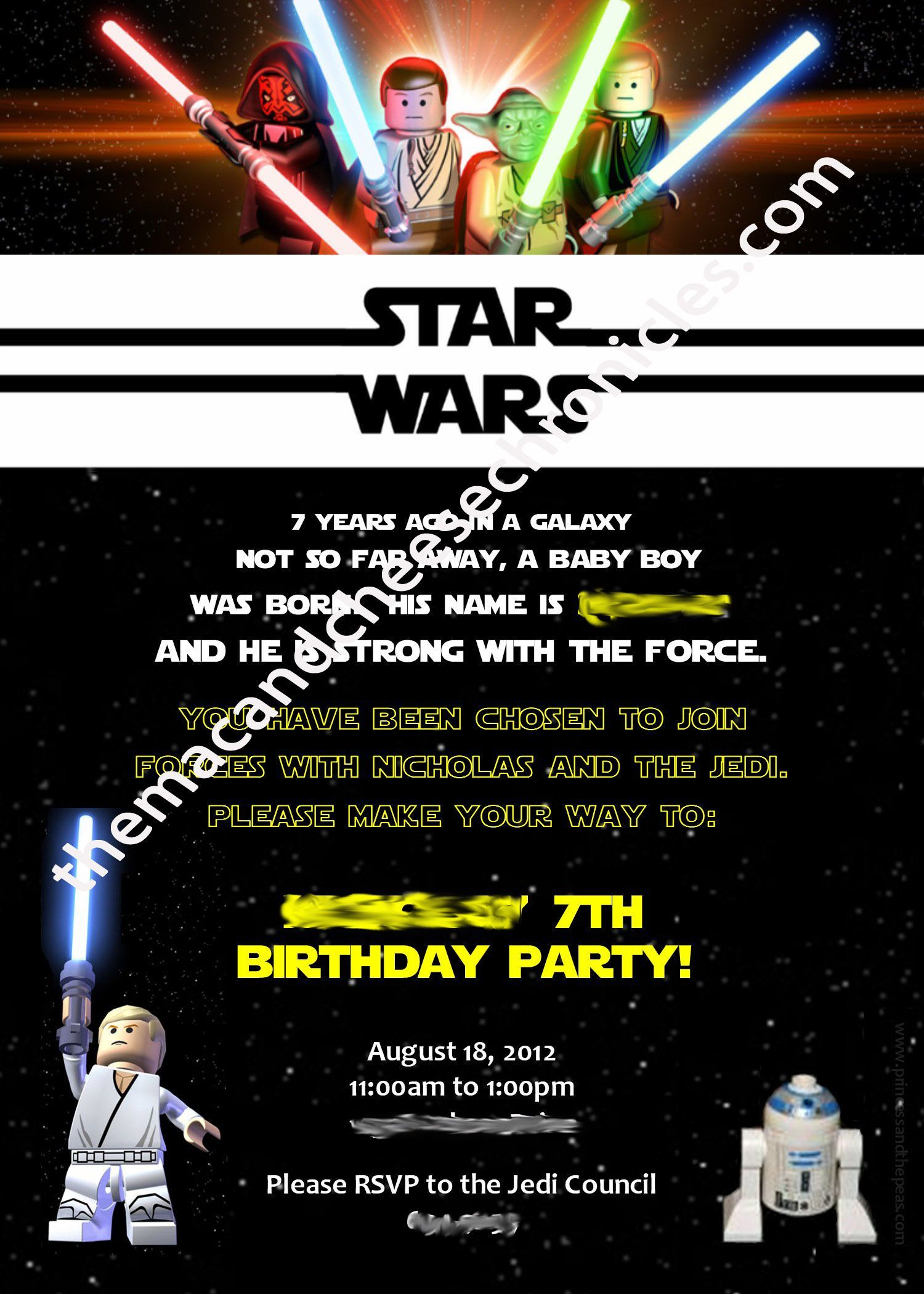 Star Wars Birthday Invitations Templates Free Star Wars Birthday pertaining to dimensions 1500 X 2100