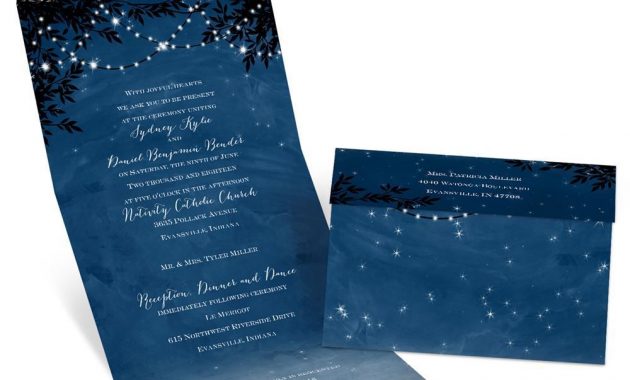 Starry Night Seal And Send Invitation Wedding Inspiration For My regarding sizing 1000 X 1000