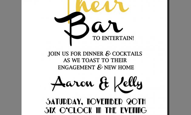 Stock The Bar Party Invitations For Invitations Your Party throughout sizing 1275 X 1500