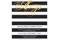 Stripe Wedding Invitation Template Black And White Zazzle In within dimensions 1104 X 1104