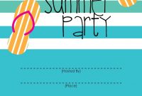 Summer Party Invitation Free Printable End Of Year Party Ideas pertaining to dimensions 1143 X 1600