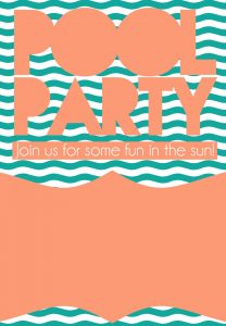 Summer Pool Party Invitation Free Printable Diy Summer Party intended for sizing 1080 X 1560