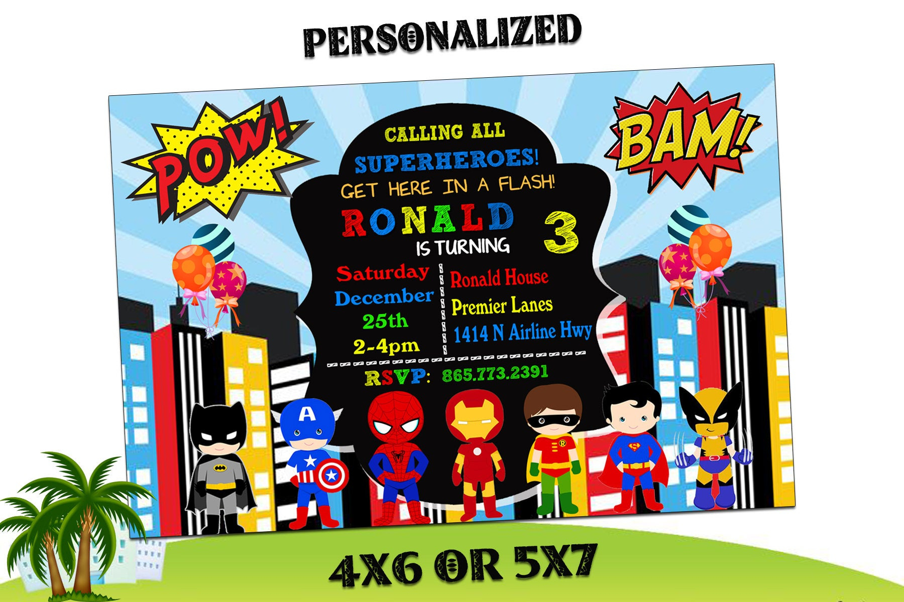 Super Hero Invitation Superhero Invitation Templates Etsy with dimensions 1800 X 1200