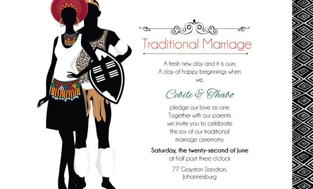 Talana Zulu Umembeso Tradtional Wedding Invitation In 2019 Cards with measurements 1074 X 774