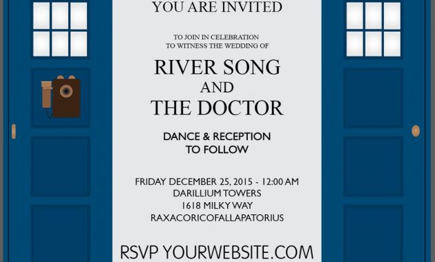 Tardis Wedding Invitation Natejgardner On Deviantart within sizing 1057 X 756