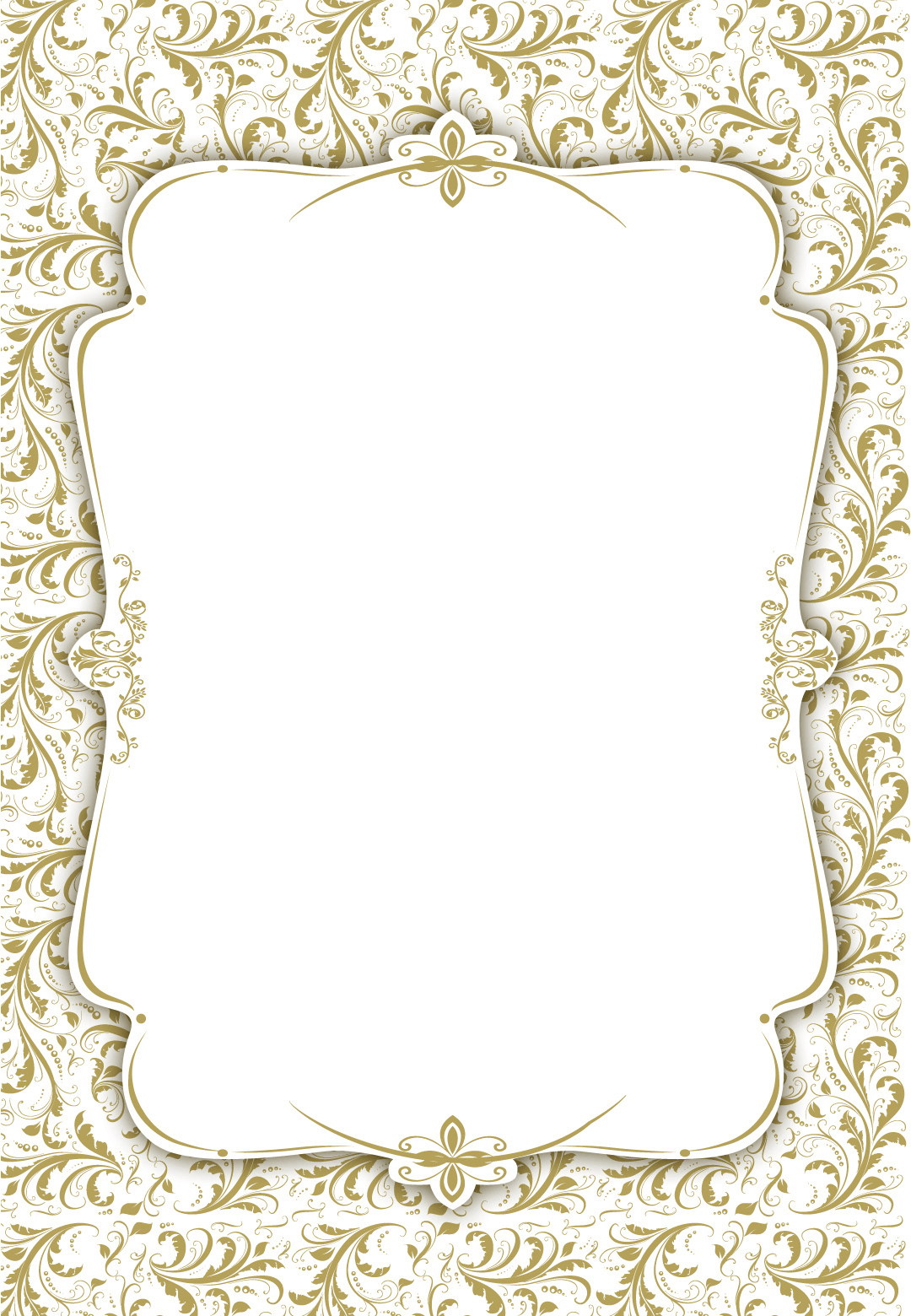 Tasteful Tapestry Frame Free Printable Wedding Invitation Template with dimensions 1080 X 1560